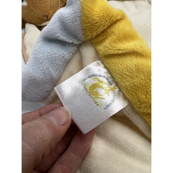Guess How Much I Love You Bunny Baby Security Lovey Rabbit Kids Embroidery 15" - Picture 5 of 8